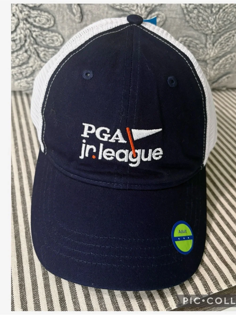 PGA Jr League Youth Golf Trucker Hat Navy White Snapback NEW